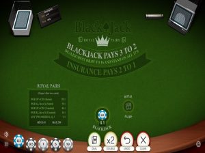 Spill Blackjack Royal Pairs som detta!
